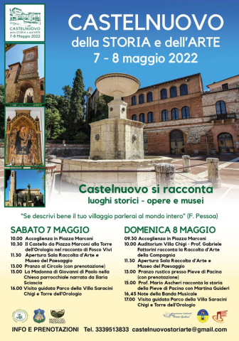 7 e 8 maggio "Castelnuovo si racconta: luoghi storici, opere e musei"