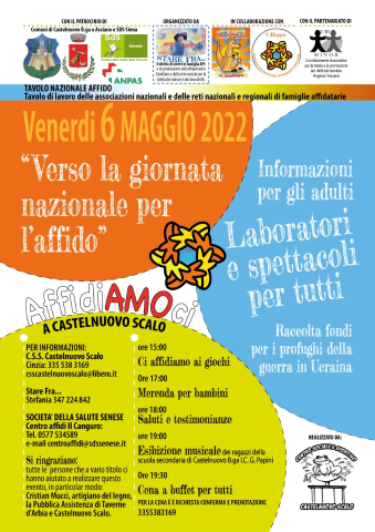 Castelnuovo Scalo: venerdì 6 maggio giochi e testimonianze sull’affido